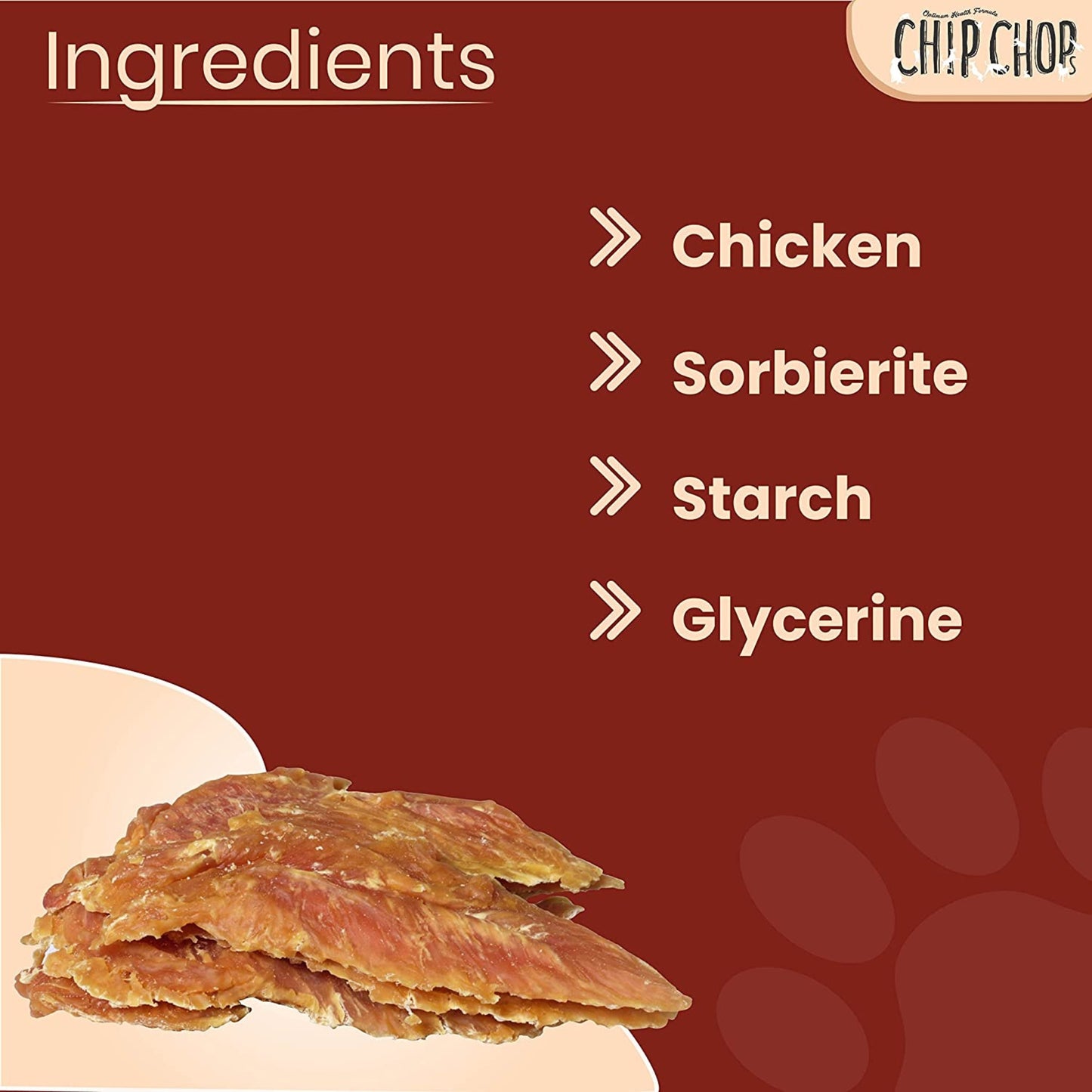 Chip Chops Dog Treats - Roast Chicken Strips (70gm, Pack of 3)