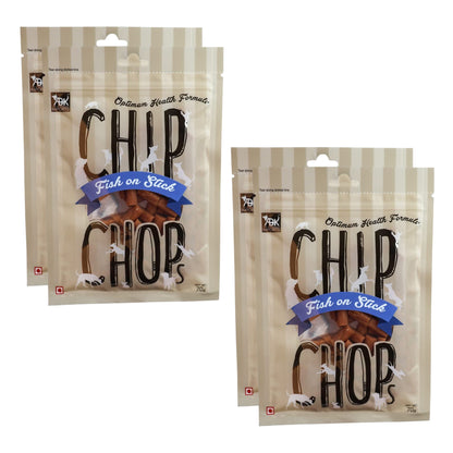 Chip Chops Dog Treats - Fish on Stick (70gm, Pack of 4)