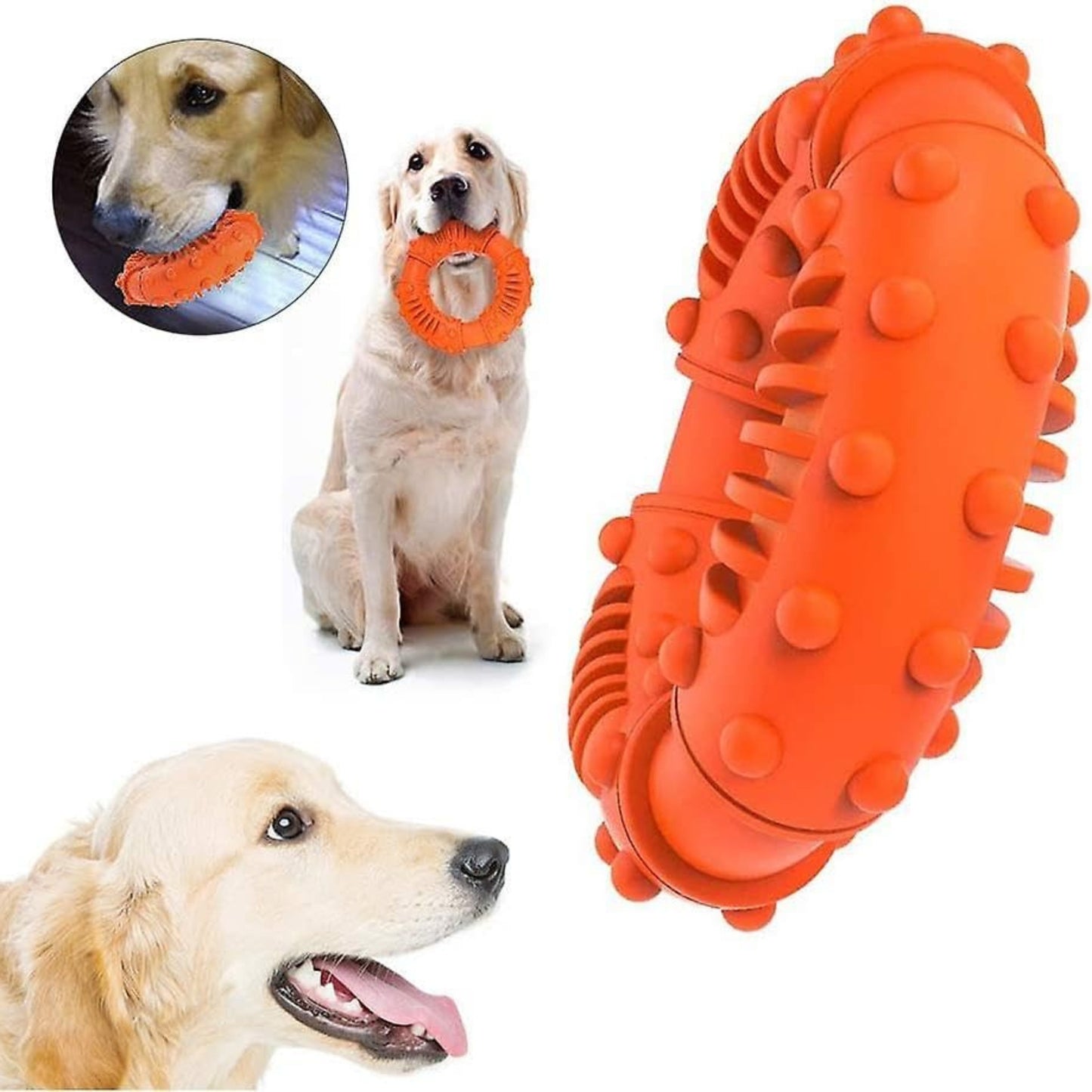 Foodie Puppies Tough Chew Toy for Medium to Large Dogs - Loop Ring