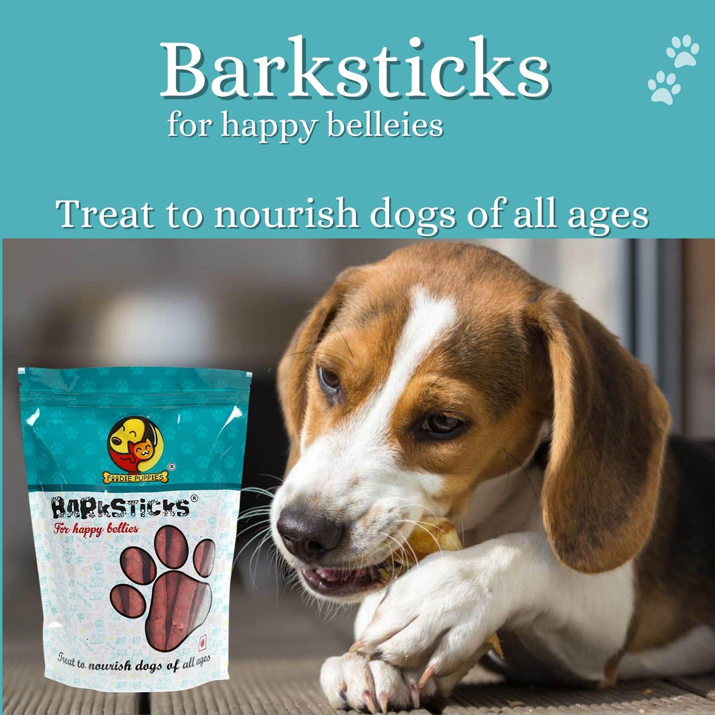 Foodie Puppies Barkstick Munchy Mutton Stick for Dogs & Puppies - 5Kg