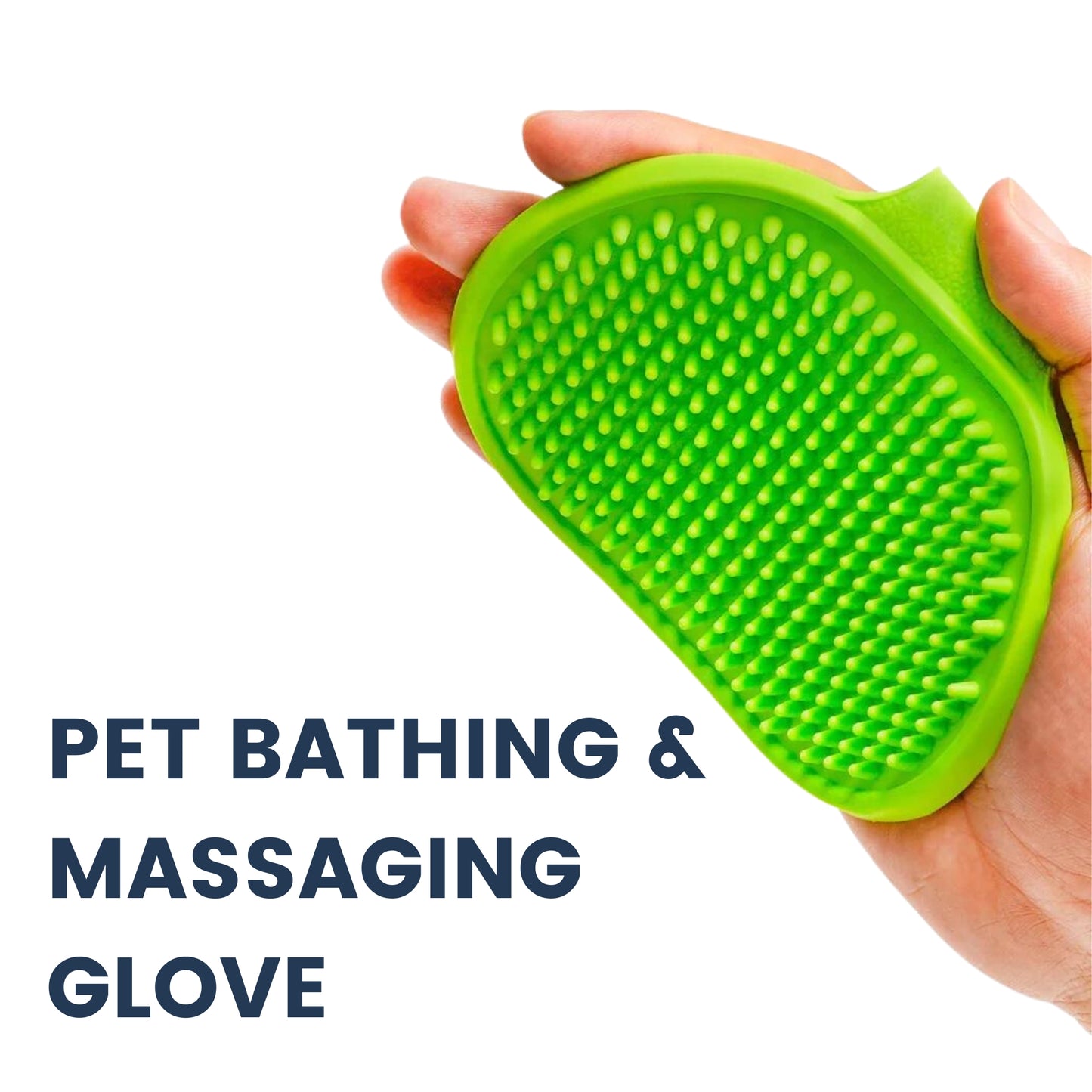 Foodie Puppies Pet Massaging and Bathing Brush/Glove (Color May Vary)