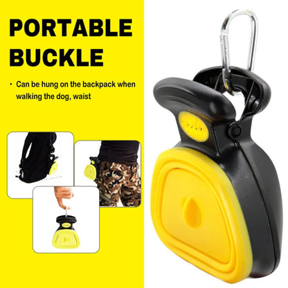 Foodie Puppies Portable Collapsible Scooper with PoopBag (Color May Vary)