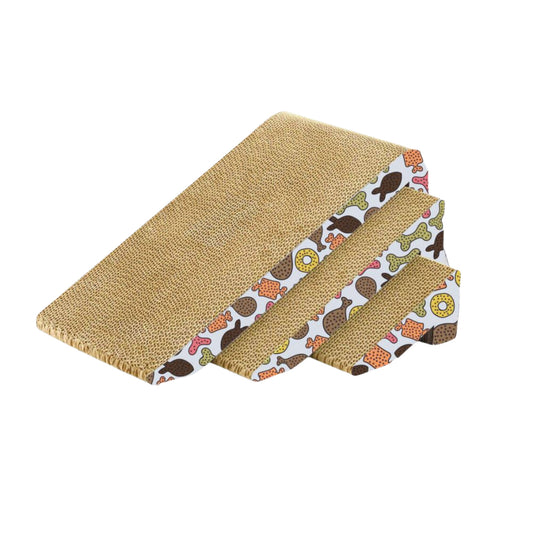 Foodie Puppies Corrugated Triangle Sliced Scratcher for Cats & Kittens