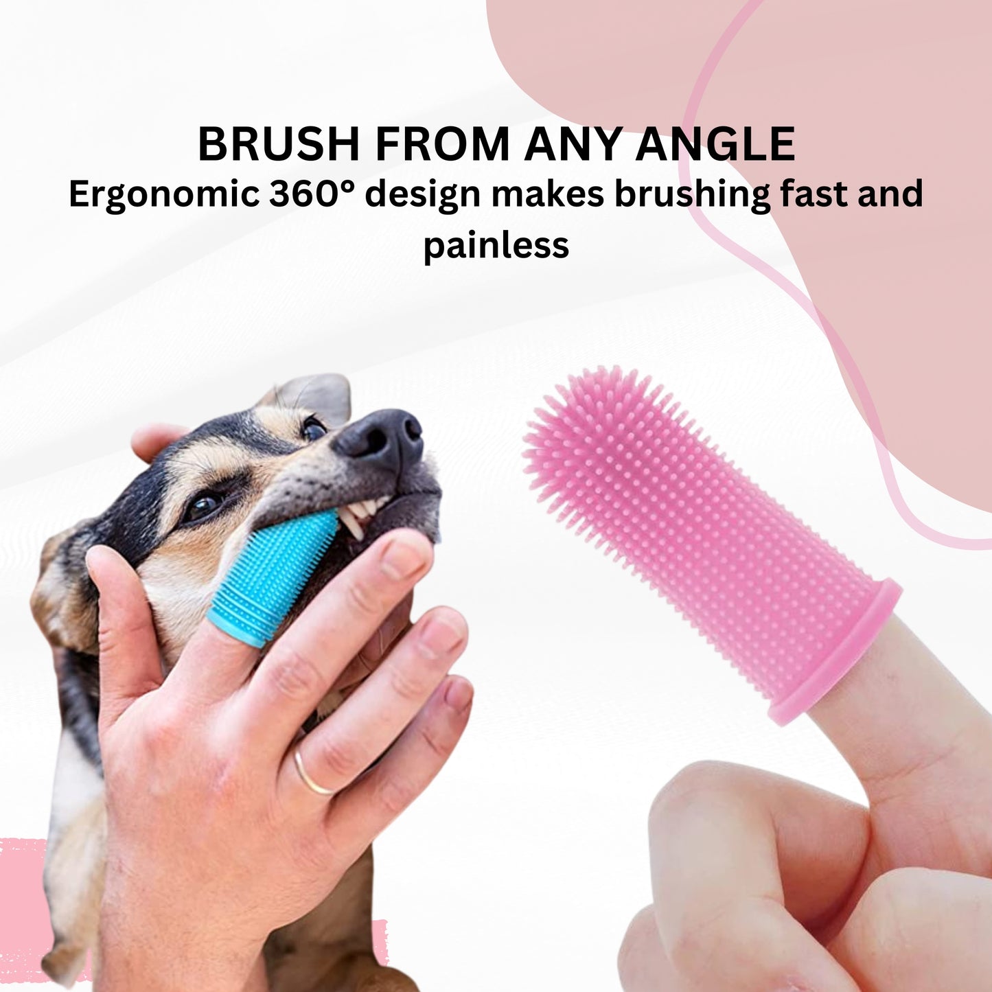 Foodie Puppies Pet Silicon Finger Brush with Cool Mint Toothpaste - 100gm