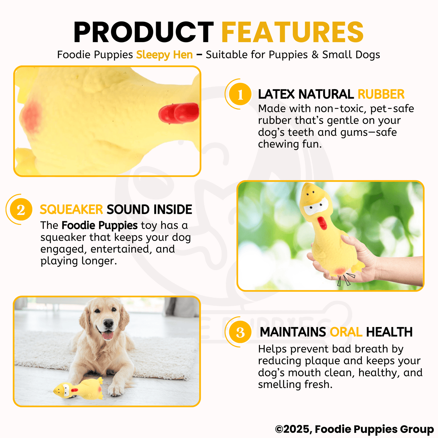 Yellow Sleepy Hen Toy