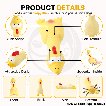 Yellow Sleepy Hen Toy