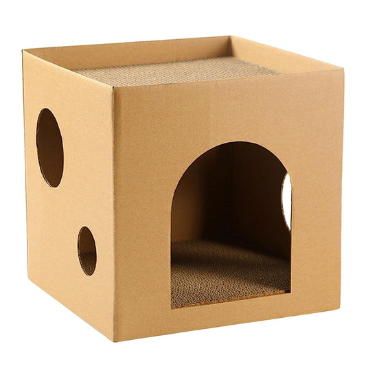 Foodie Puppies Corrugated Lodge Scratcher/Furniture for Cats & Kittens