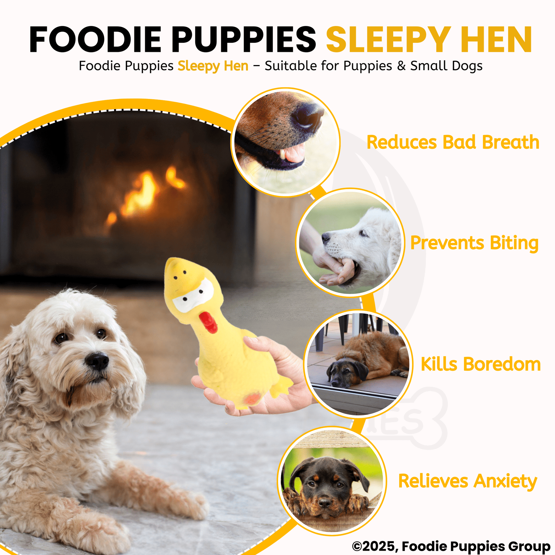Yellow Sleepy Hen Toy
