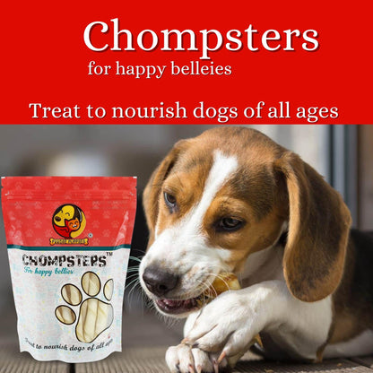 Foodie Puppies Chompsters Munchy White Twisted Sticks for Dogs - 2Kg