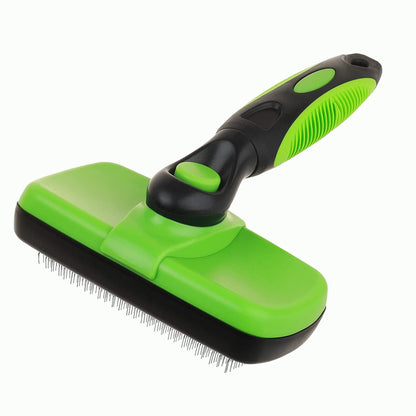 Foodie Puppies Green Slicker Brush for Puppies, Dogs, & Cats - Large