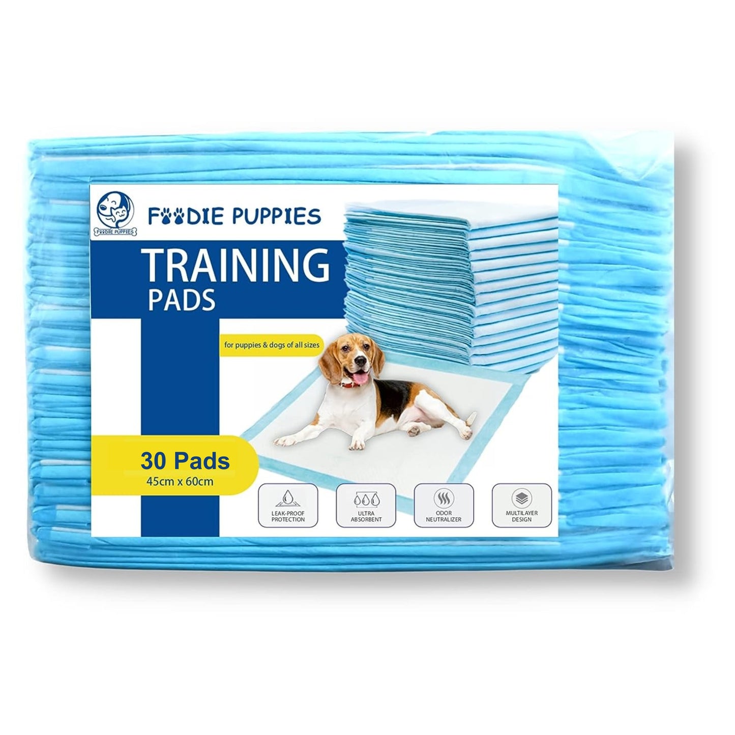 Foodie Puppies Pee/Potty Pet Training Pad - 45x60cm (30 Pads)