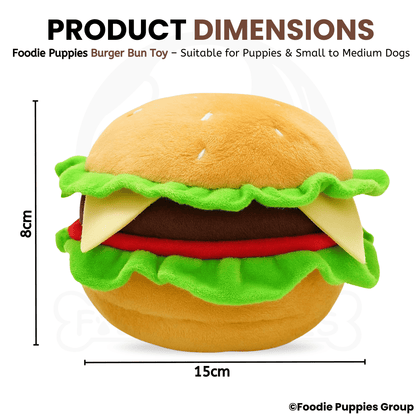 BurgerBun Dog Chew Toy