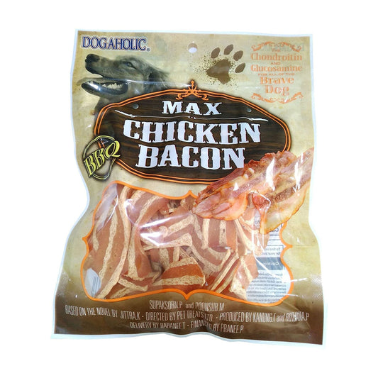 Dogaholic Max Chicken Bacon BBQ Treat for Dogs - 130gm