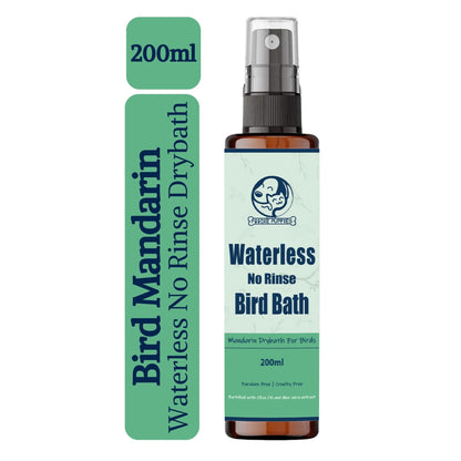 Foodie Puppies Mandarin Waterless Drybath Spray for Birds - 200ml