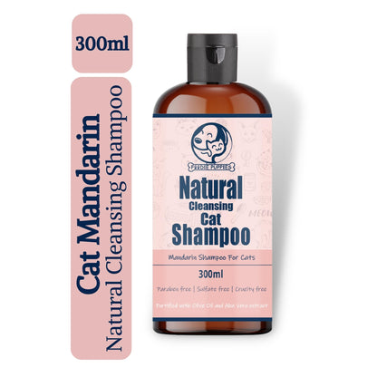 Foodie Puppies Natural Cleansing Mandarin Shampoo for Cats - 300 ml