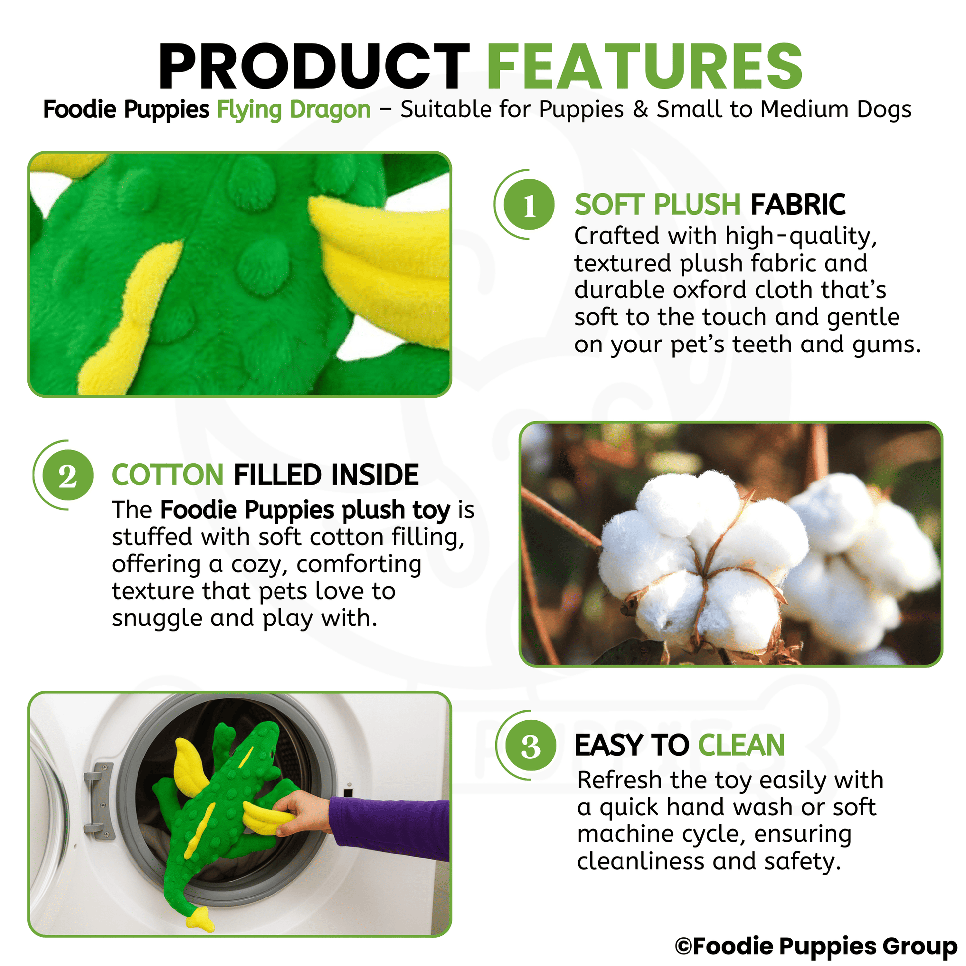 Flying Dragon Interactive Plush Squeaky Toy