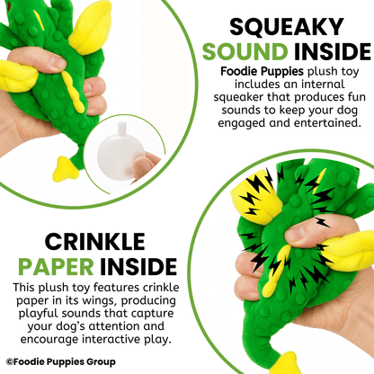 Flying Dragon Interactive Plush Squeaky Toy