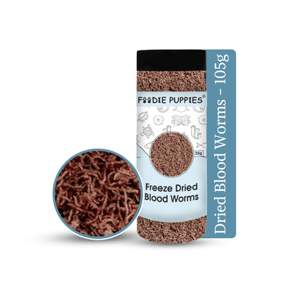 Freeze-Dried Blood Worms (35g,Pack of 3) for Fish and Turtles