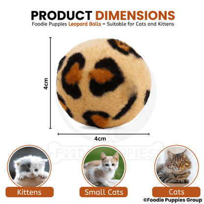 Leopard Mini Balls Toy For Cat 