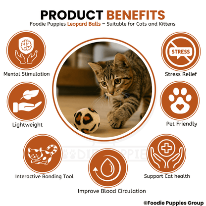 Leopard Mini Balls Toy For Cat 