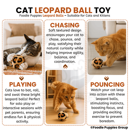 Leopard Mini Balls Toy For Cat 