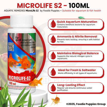 Aquatic Remedies Microlife-S2, 100ml | Fresh & Salt Water