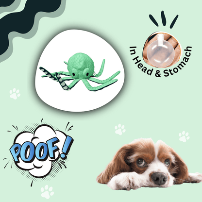 Octopus Squeaky Plush Dog Toy for Small & Medium Dogs