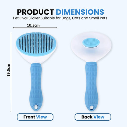 Pet Grooming Slicker for Dogs and Cats - (Oval Slicker)