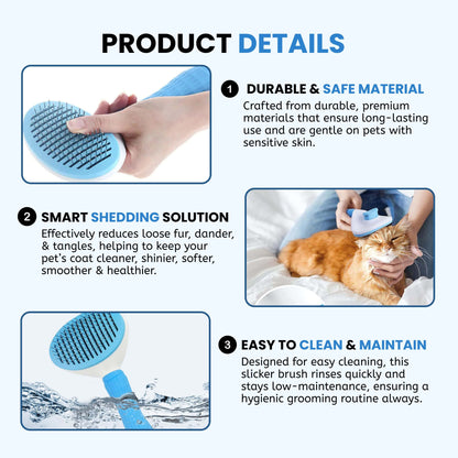 Pet Grooming Slicker for Dogs and Cats - (Oval Slicker)