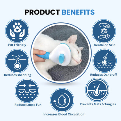 Pet Grooming Slicker for Dogs and Cats - (Oval Slicker)