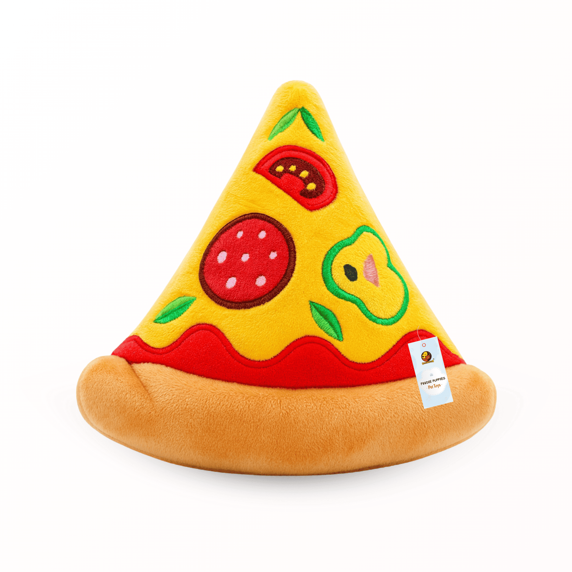 Pizza Slice Soft, Safe & Fun Plush Dog Toy