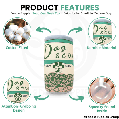Soda Cane Chew Toy For All Dogs medium