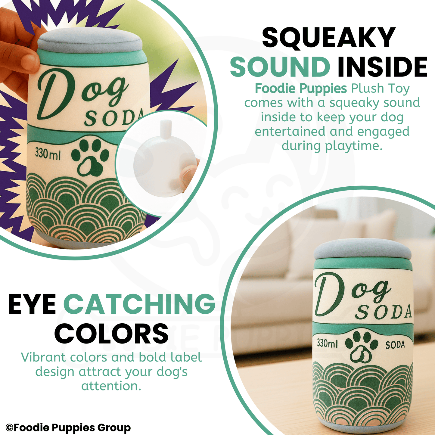 Soda Cane Chew Toy For All Dogs medium