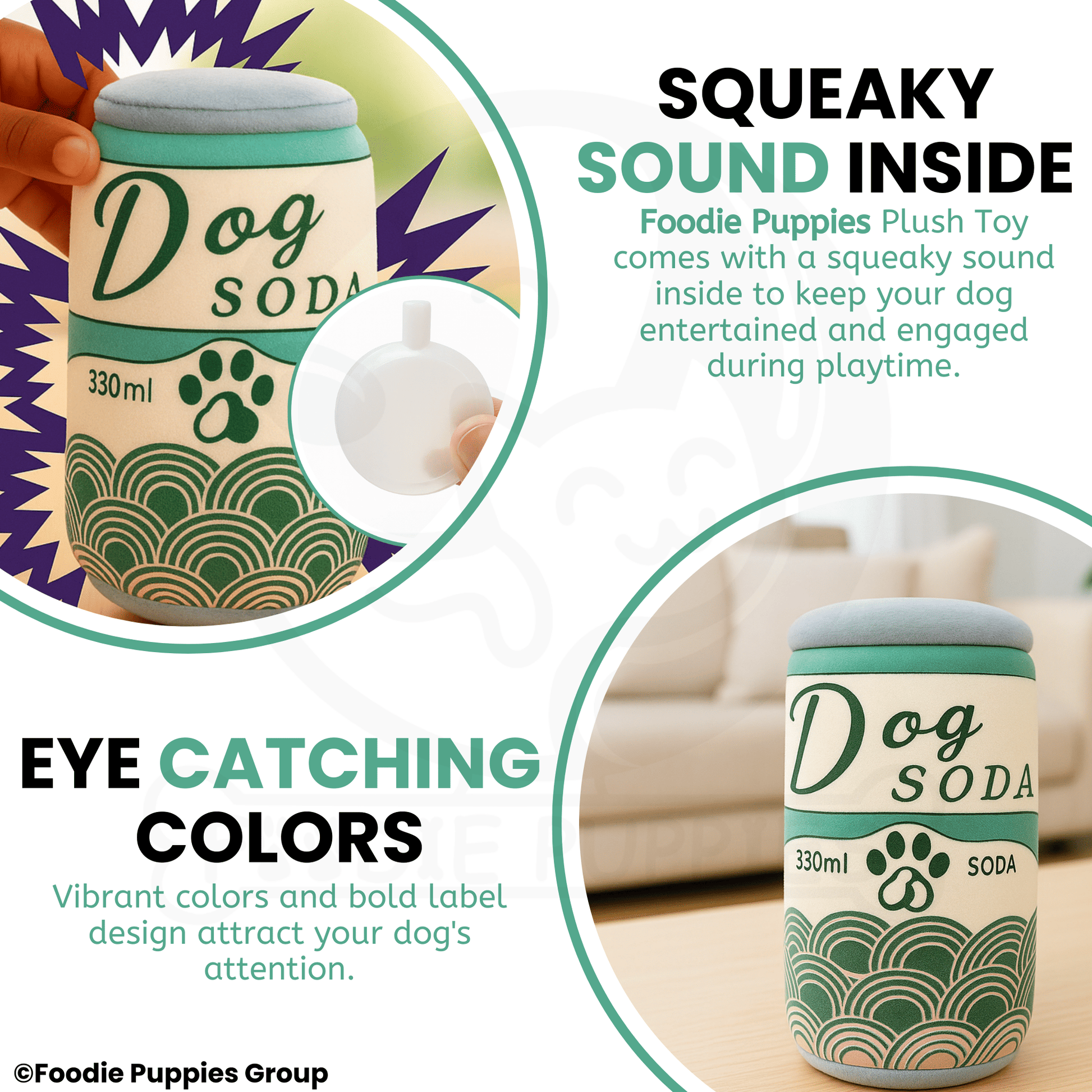 Soda Cane Chew Toy For All Dogs medium
