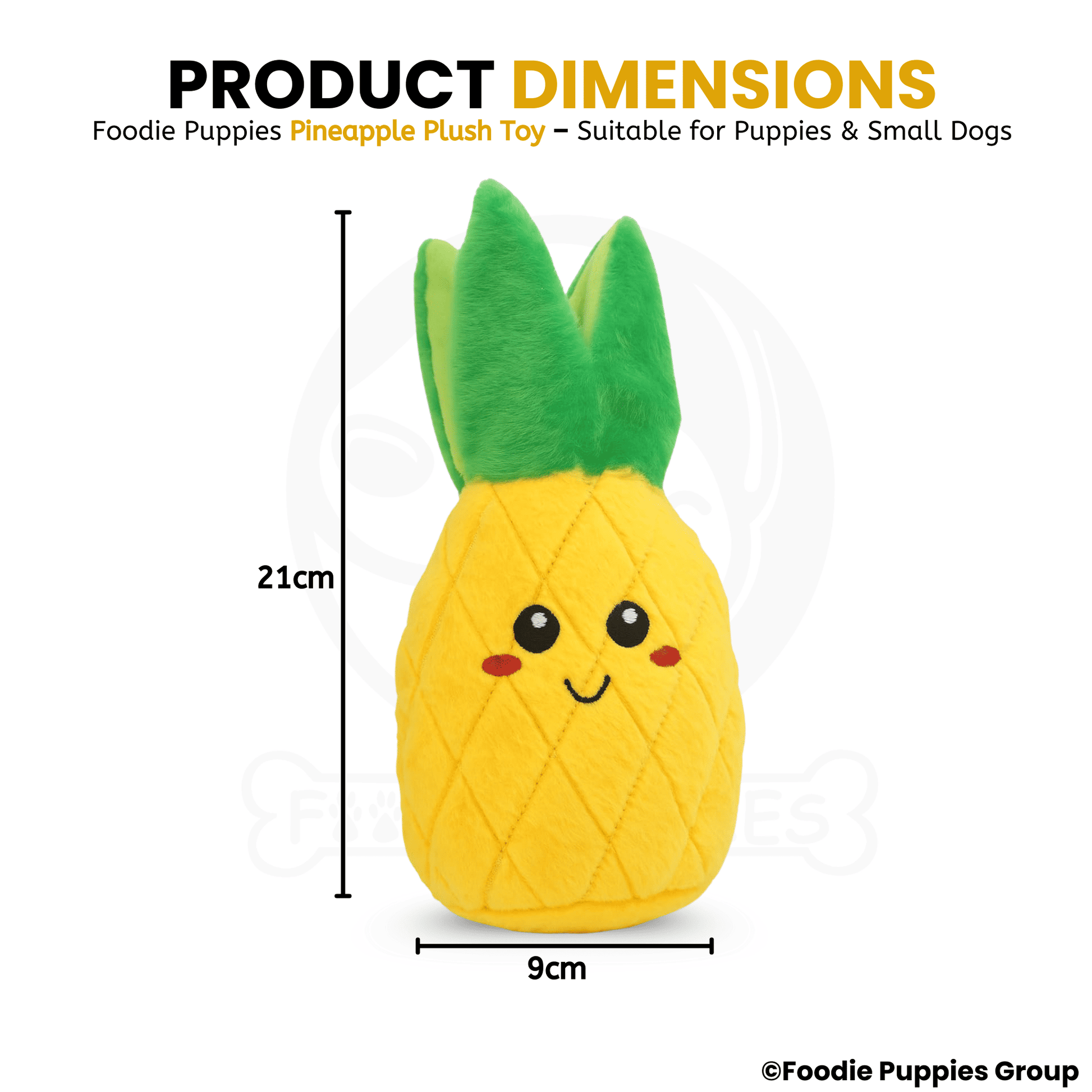 Squeaky Plush Pineapple Toy for Dog 