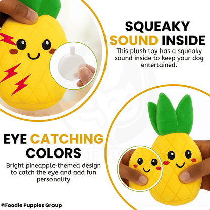Squeaky Plush Pineapple Toy for Dog 