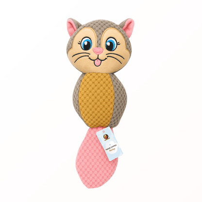 Interactive Cute Kittty Squeaky Plush Toy For Cat & Puppies