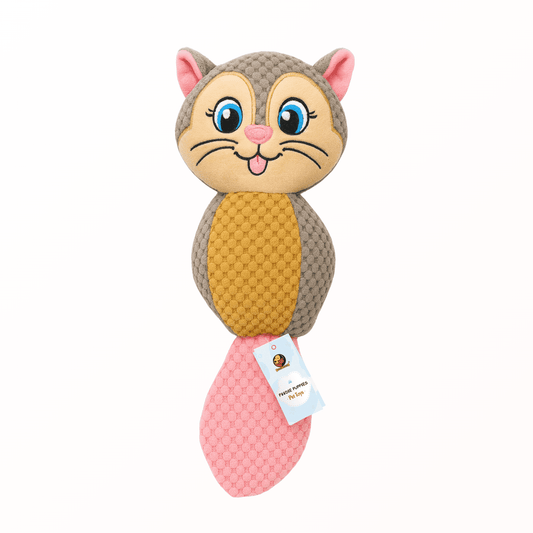 Interactive Cute Kittty Squeaky Plush Toy For Cat & Puppies