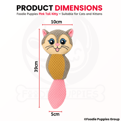 Interactive Cute Kittty Squeaky Plush Toy For Cat & Puppies