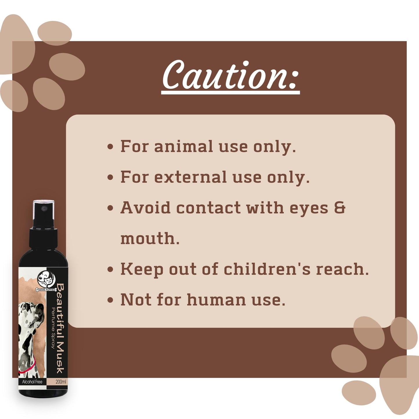Foodie Puppies Pet Perfume Spray Beautiful Musk for Dogs - 200 ml